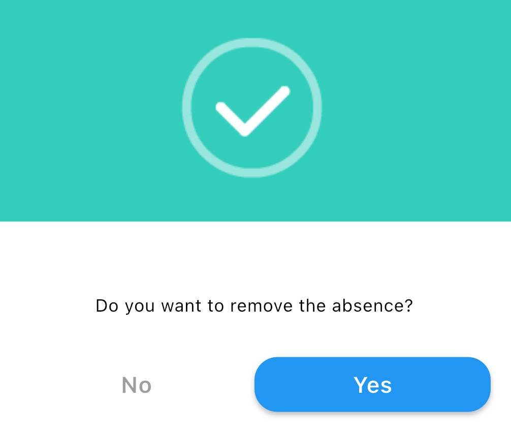 Delete element confirmation