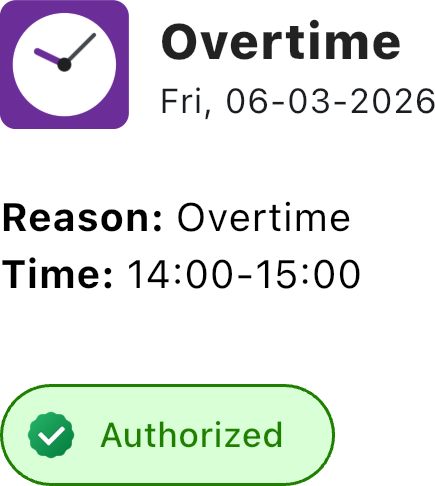 Overtime detail