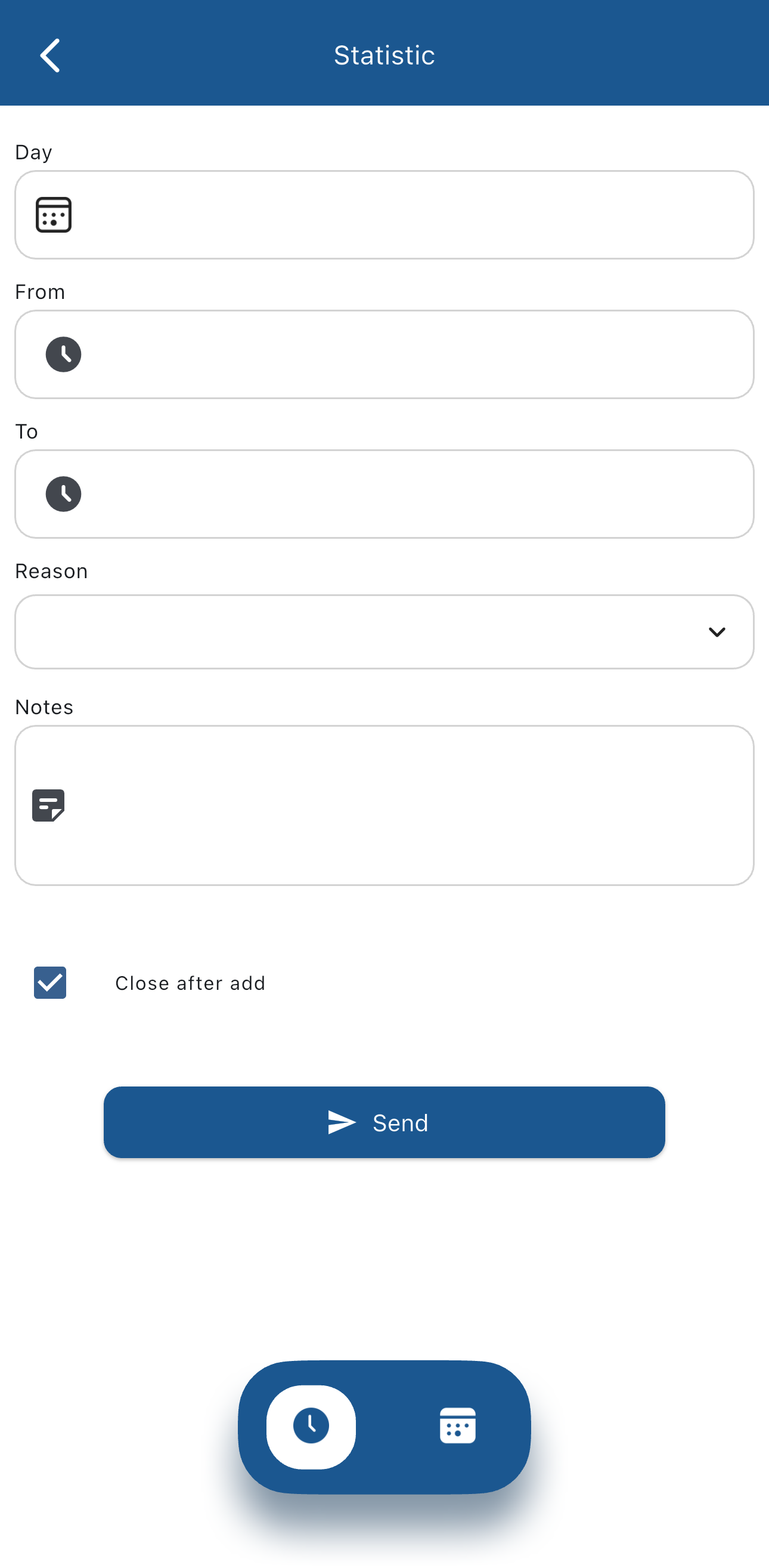Request statistic screenshot